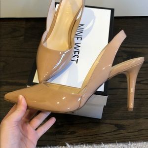 Nude Sling Back Heels